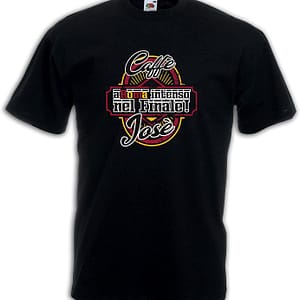 Settantallora - T-Shirt Maglietta caffè Josè - Aroma Intenso nel Finale!Omaggia i Colori giallorossi per l'EuropaLeague