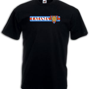 Settantallora - T-Shirt Maglietta Maglia Must Have PE RI Veri Supporter del Catania con Stemma inspirato ai Colori della Città