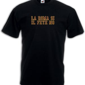 Settantallora - T-Shirt Maglietta T-Shirt Supporter Ultras Roma Si Il Feye No. Maglie celebrativa Conference League