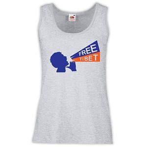 Canottiera Donna - J112 Free Tibet libero manifestazione protesta