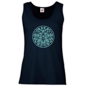 Canottiera Donna - J115 Fiore di loto blu utpala Tibet Buddismo