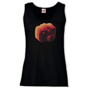 Canottiera Donna - J123 Macchina Fotografica Foto retrò Love Photograph