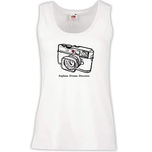 Canottiera Donna - J125 Explore Dream Discover Macchina Fotografica Foto