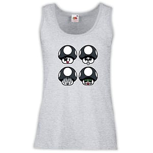 Canottiera Donna - J21 Metal band Funghetti videogame vintage