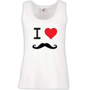 Canottiera Donna - J39 I love Mustache