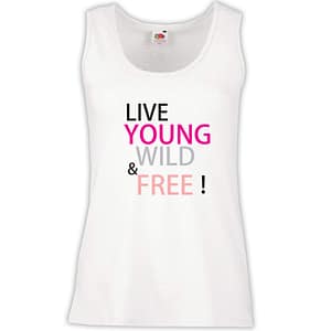 Canottiera Donna - J73 Live young wild & free
