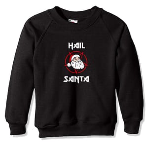 Felpa girocollo bambino - Hail Santa Heavy Metal Inspired
