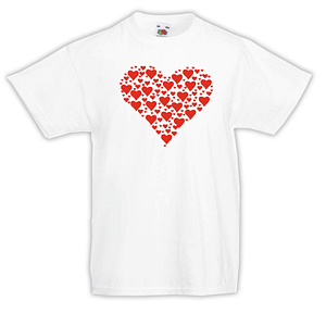 T-shirt Bambino - J147 Cuore Heart Amore Love San Valentino