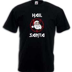 T-shirt Uomo - Hail Santa Heavy Metal Inspired