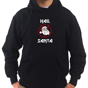 Felpa Uomo - Hail Santa Heavy Metal Inspired