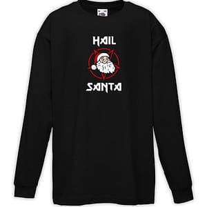 T-shirt bambino manica lunga - Hail Santa Heavy Metal Inspired