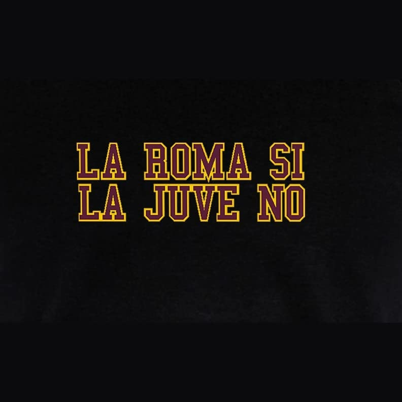 Settantallora - T-Shirt Maglietta T-Shirt Supporter la Roma Si la Juve No. Maglietta celebrativa Europa Conference League - immagine 5