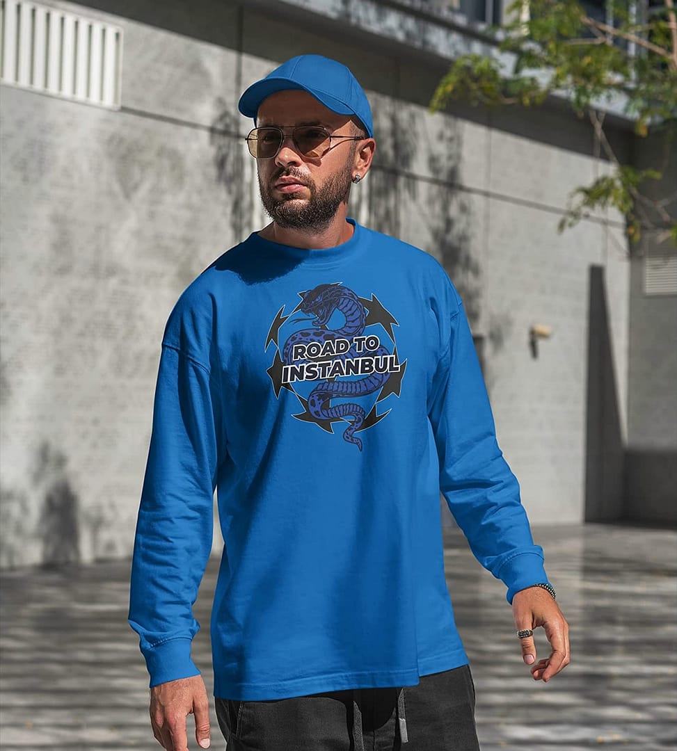 Settantallora - Felpa Girocollo T-Shirt celebrativa Finale Champions League Internazionale Milano. Maglia Road to Instabul 10 - immagine 9