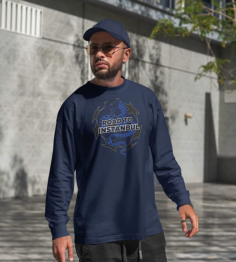 Settantallora - Felpa Girocollo T-Shirt celebrativa Finale Champions League Internazionale Milano. Maglia Road to Instabul 10 - immagine 13