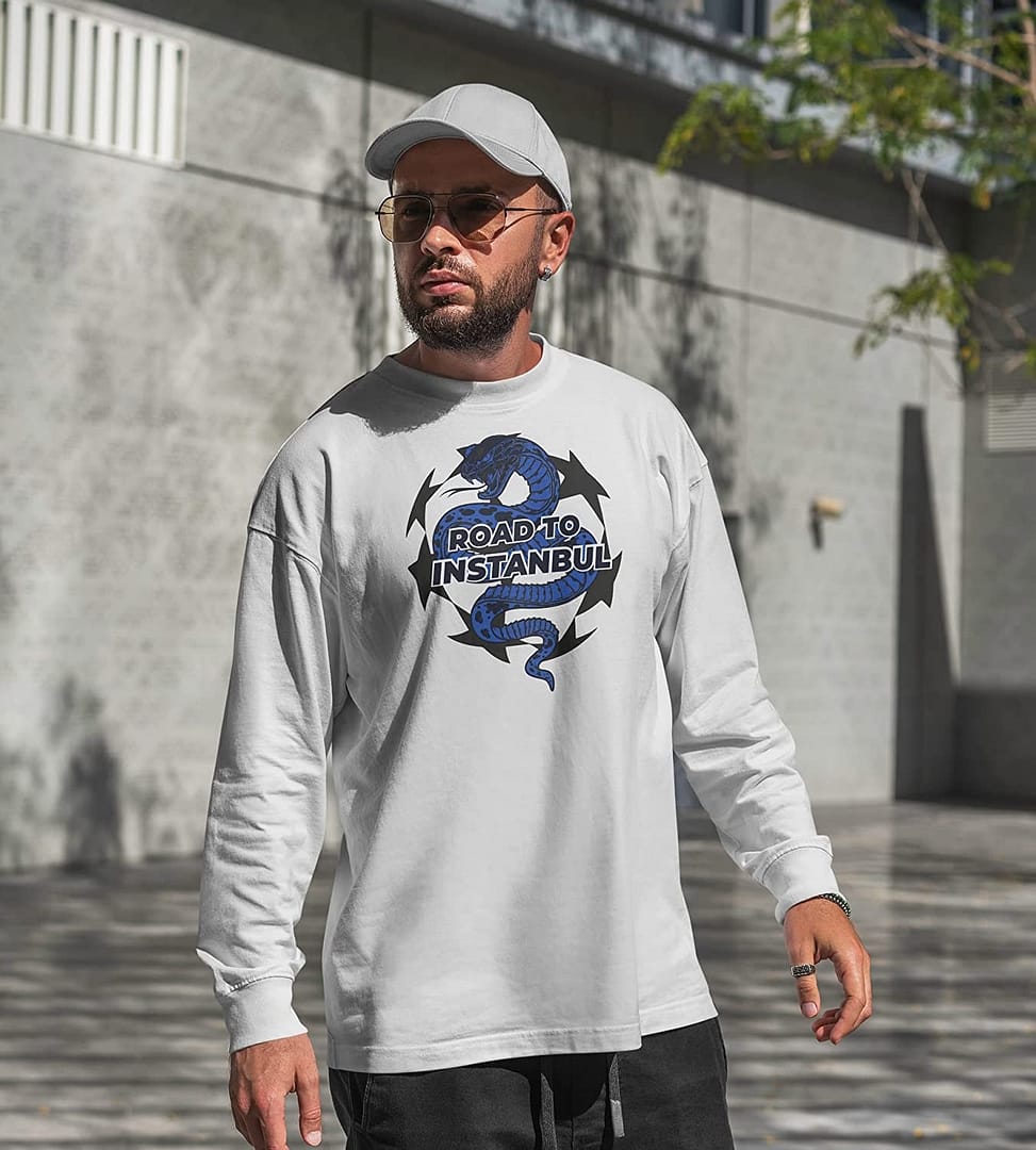 Settantallora - Felpa Girocollo T-Shirt celebrativa Finale Champions League Internazionale Milano. Maglia Road to Instabul 10 - immagine 17