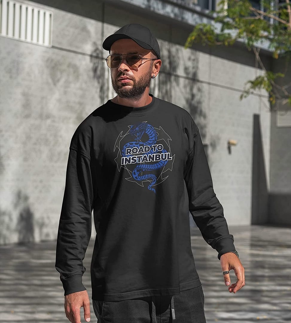 Settantallora - Felpa Girocollo T-Shirt celebrativa Finale Champions League Internazionale Milano. Maglia Road to Instabul 10 - immagine 2