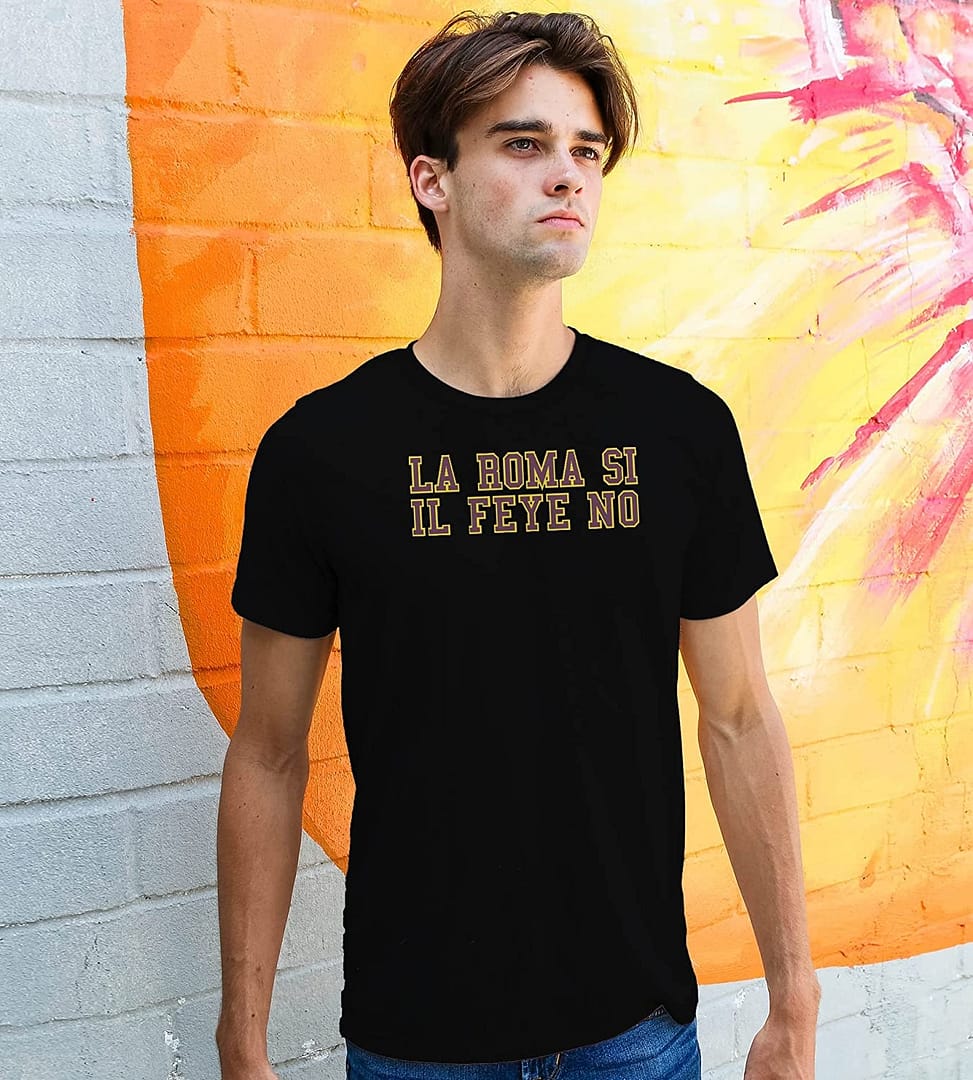 Settantallora - T-Shirt Maglietta T-Shirt Supporter Ultras Roma Si Il Feye No. Maglie celebrativa Conference League - immagine 2