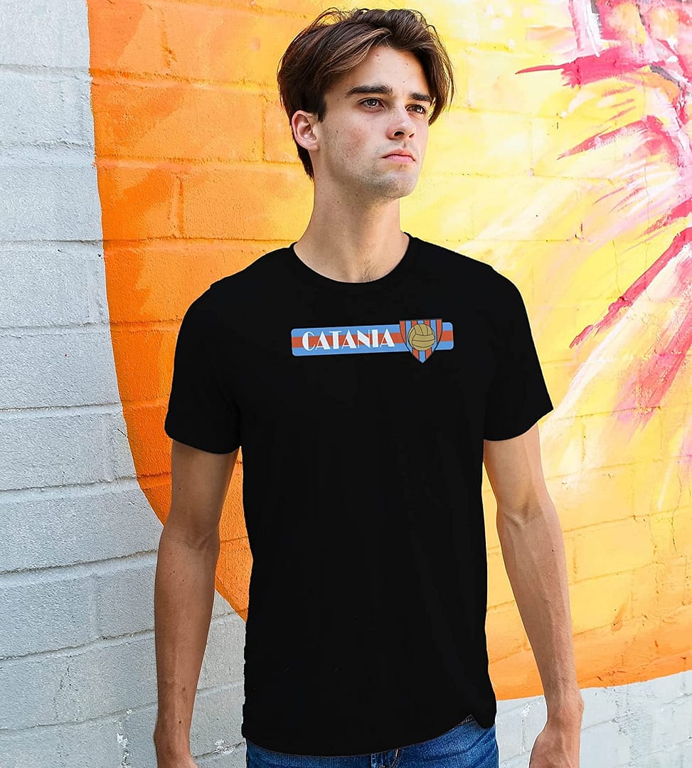 Settantallora - T-Shirt Maglietta Maglia Must Have PE RI Veri Supporter del Catania con Stemma inspirato ai Colori della Città - immagine 2