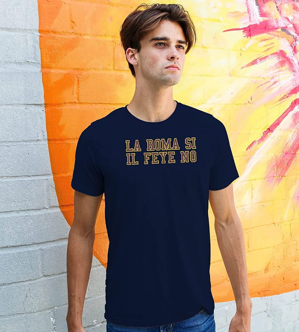 Settantallora - T-Shirt Maglietta T-Shirt Supporter Ultras Roma Si Il Feye No. Maglie celebrativa Conference League - immagine 9