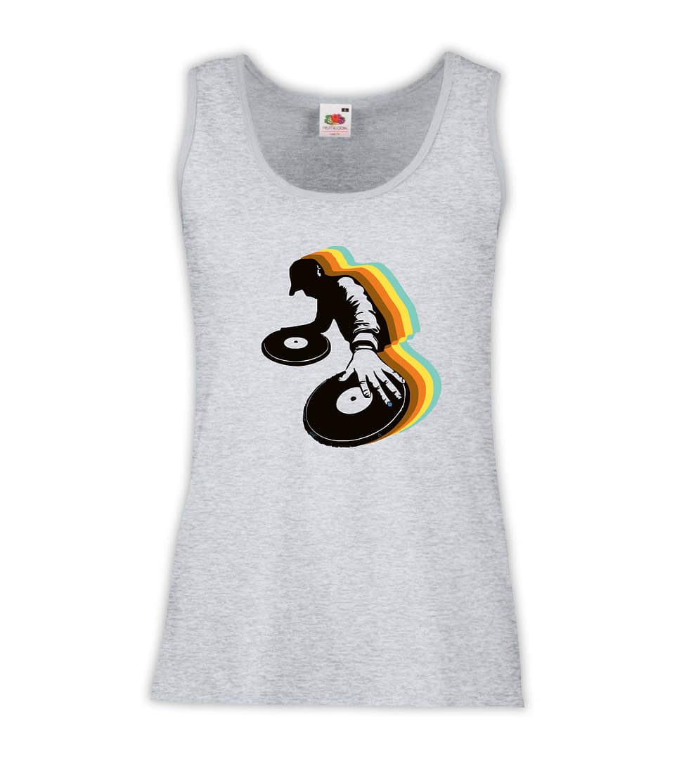 Canottiera Donna - J07 Dj Music Vintage 1 Canottiera Donna - J07 Dj Music Vintage