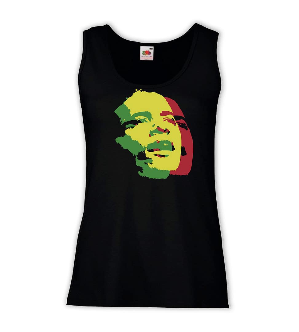 Canottiera Donna - J109 Obama Reagge jamaica 3D