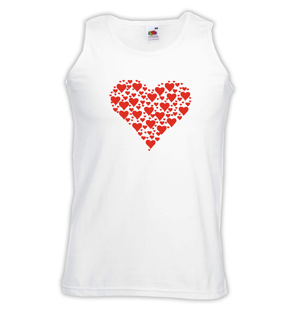 Canottiera Uomo - J147 Cuore Heart Amore Love San Valentino 1 Canottiera Uomo - J147 Cuore Heart Amore Love San Valentino