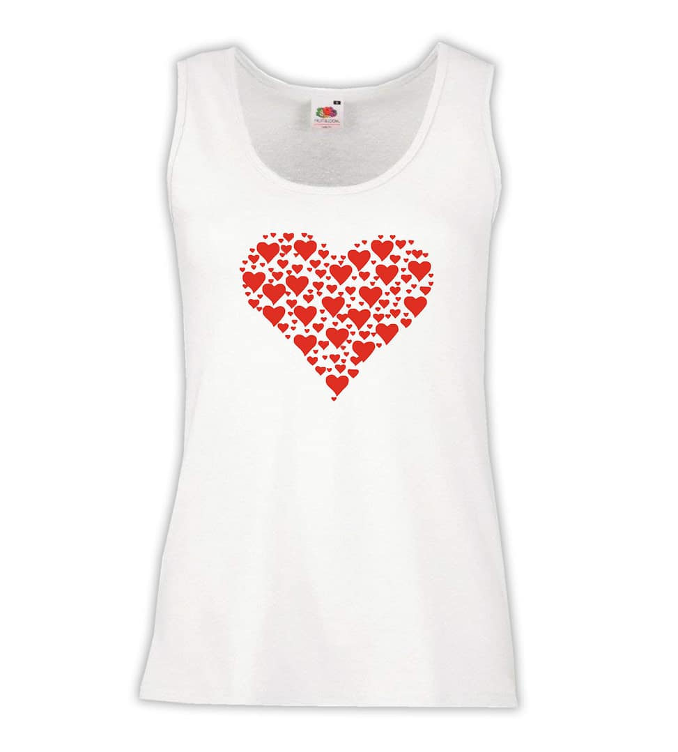Canottiera Donna - J147 Cuore Heart Amore Love San Valentino 1 Canottiera Donna - J147 Cuore Heart Amore Love San Valentino