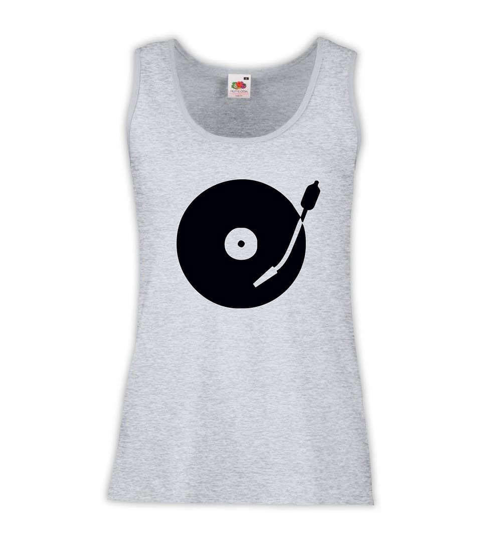 Canottiera Donna - J26 Giradischi vinile Disco 33 giri vintage