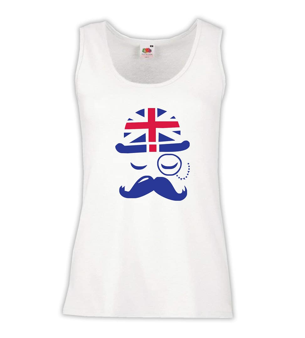 Canottiera Donna - J38 Mustache gentlemen London 1 Canottiera Donna - J38 Mustache gentlemen London