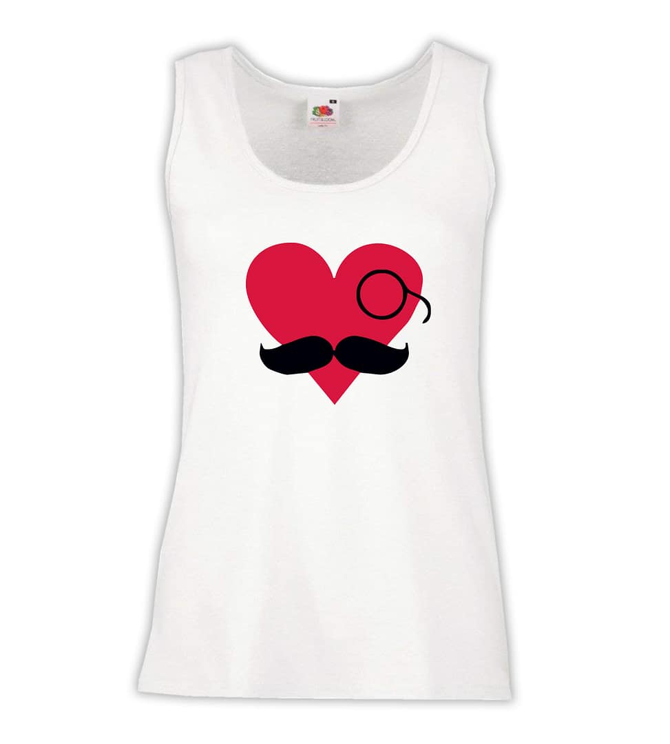 Canottiera Donna - J47 I love Gentlemen Mustache