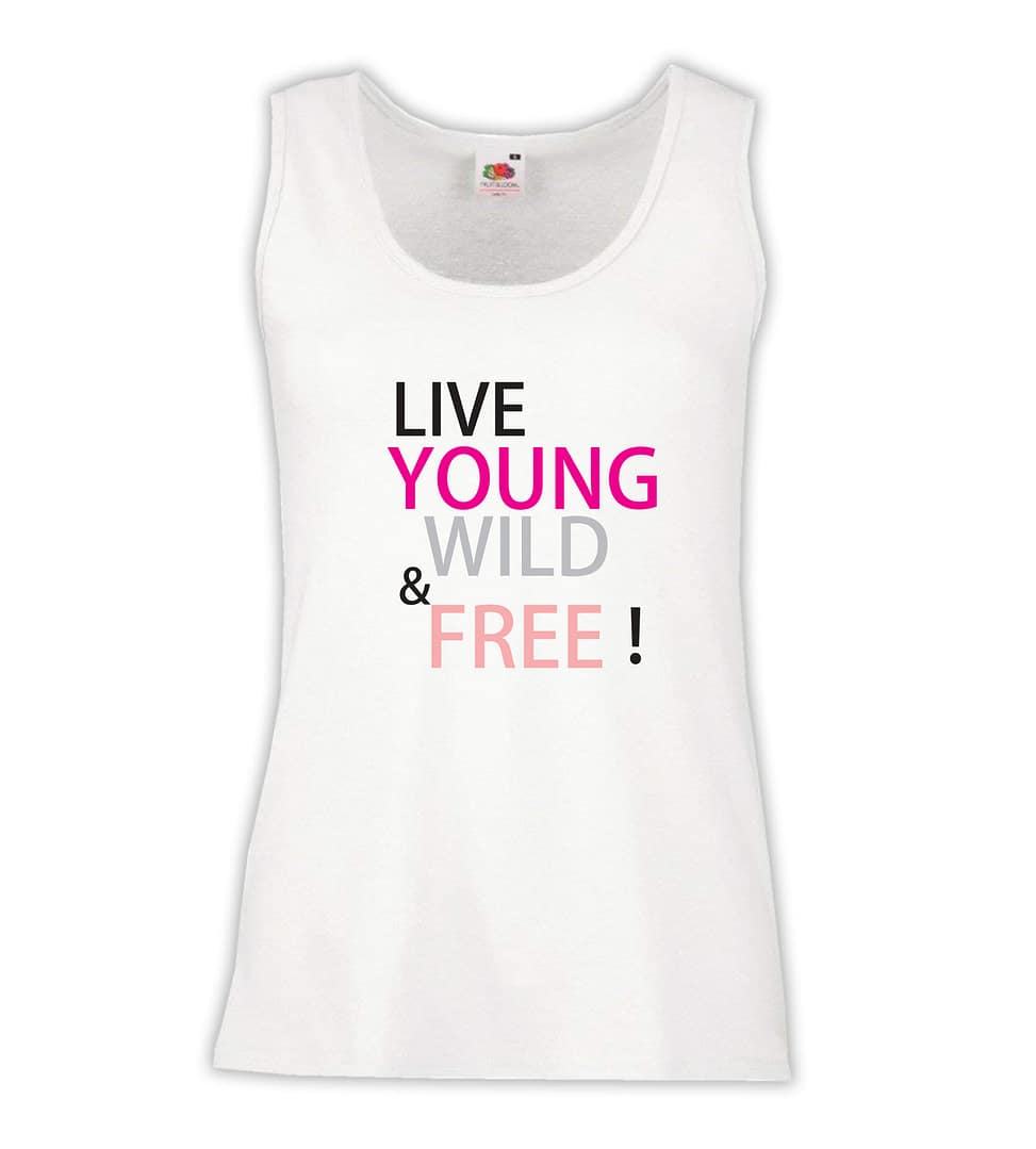 Canottiera Donna - J73 Live young wild & free