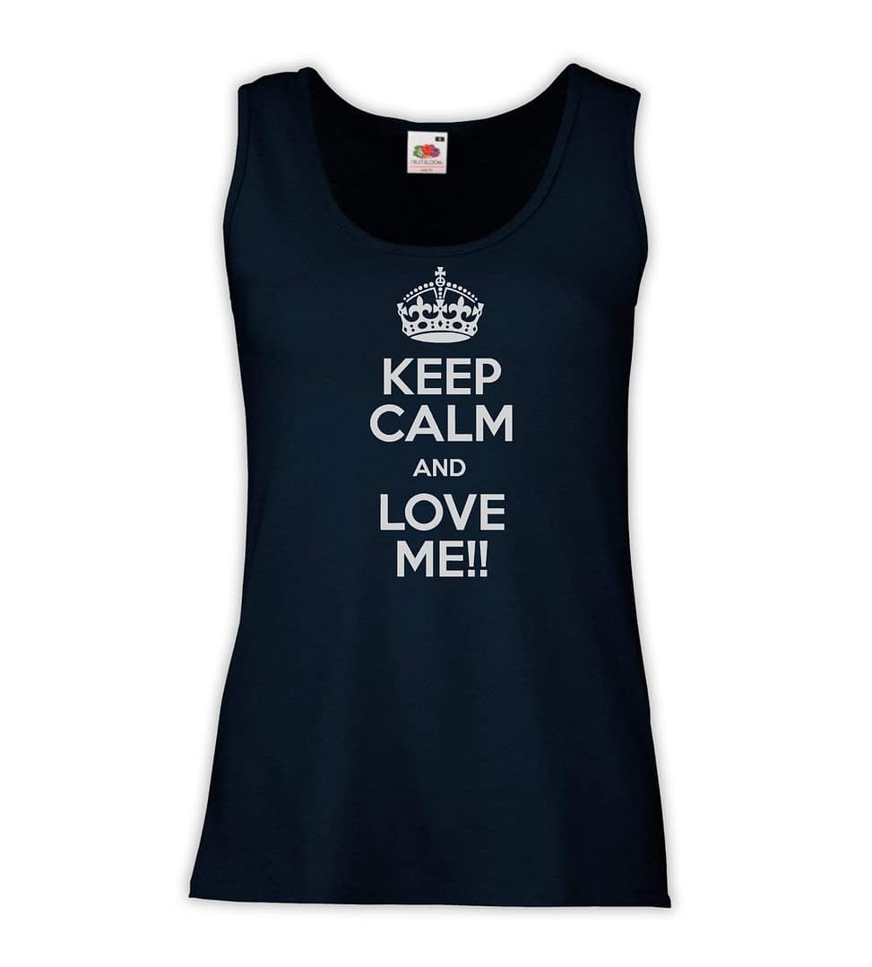 Canottiera Donna - J84 Keep Calm and Love me