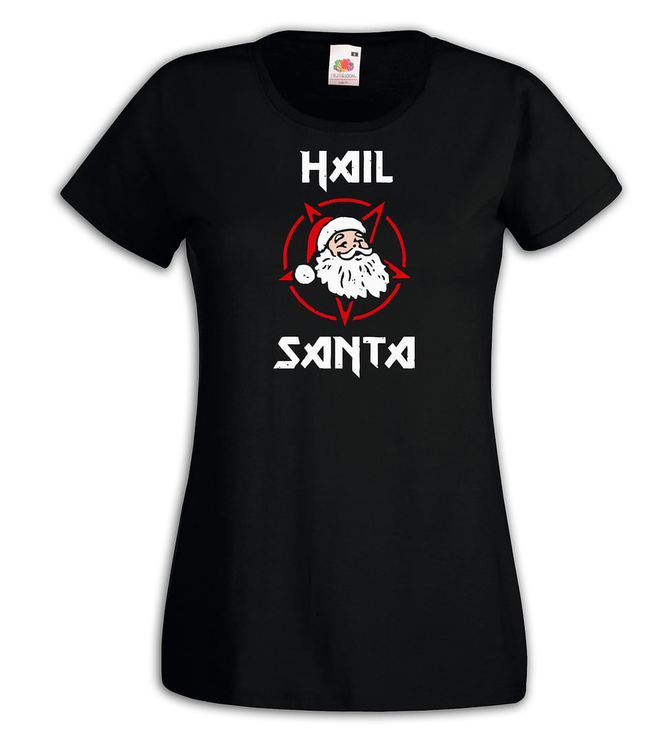 T-shirt donna - Hail Santa Heavy Metal Inspired