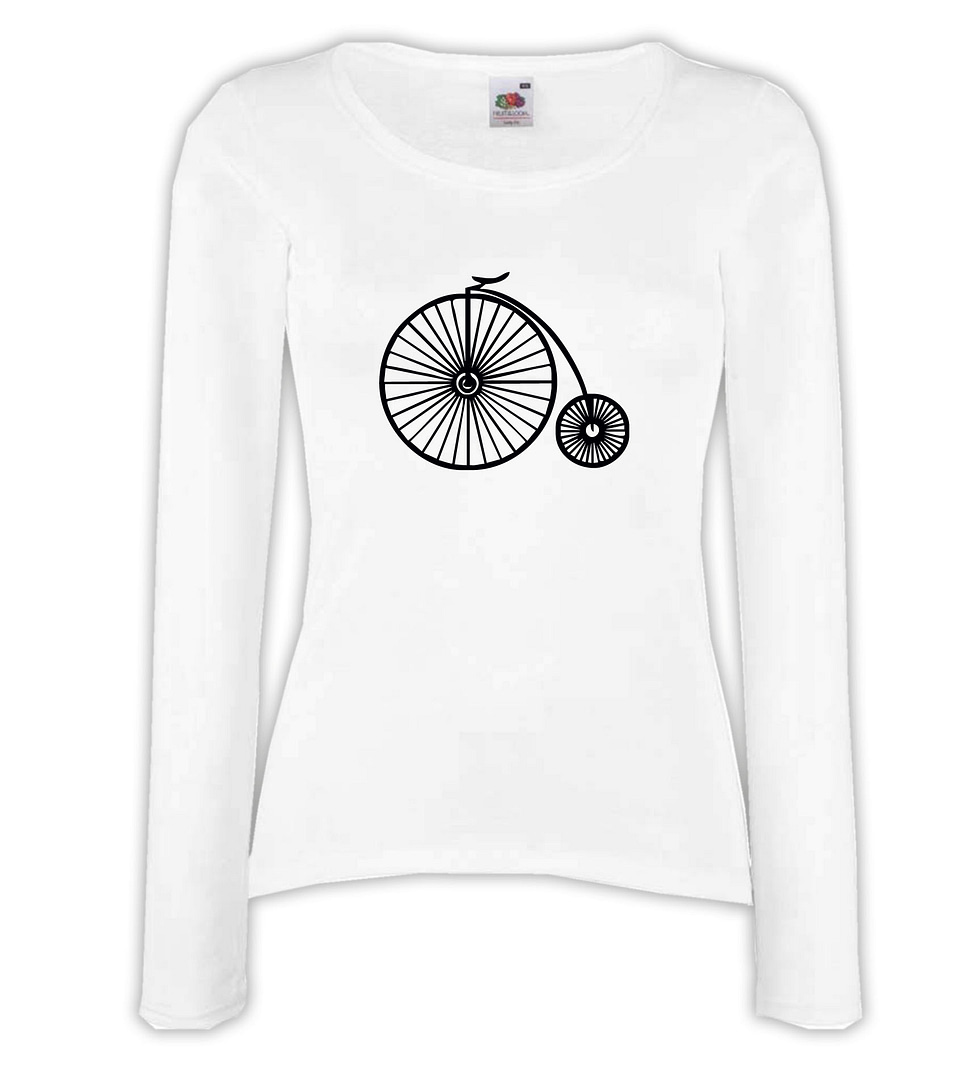T-shirt manica lunga donna - J121 Bicicletta Velocipede Michaux Retrò Bike 1 T-shirt manica lunga donna - J121 Bicicletta Velocipede Michaux Retrò Bike