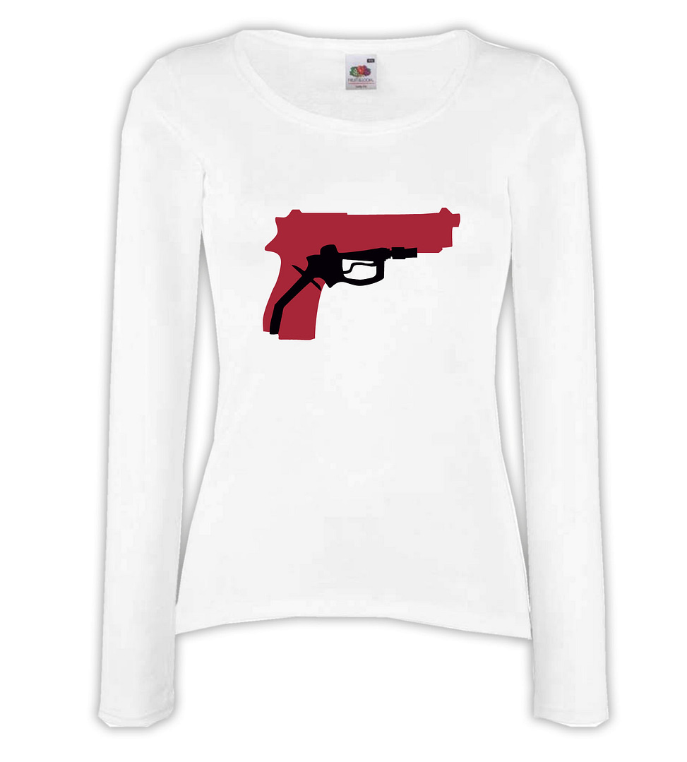 T-shirt manica lunga donna - J129 Pistola Gun Arma da fuoco Grilletto Proiettile 1 T-shirt manica lunga donna - J129 Pistola Gun Arma da fuoco Grilletto Proiettile