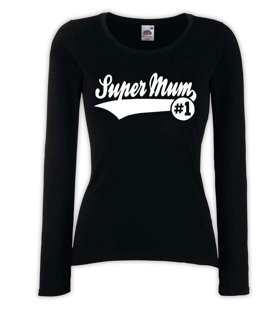 T-shirt manica lunga donna - J143 Super Mum #1