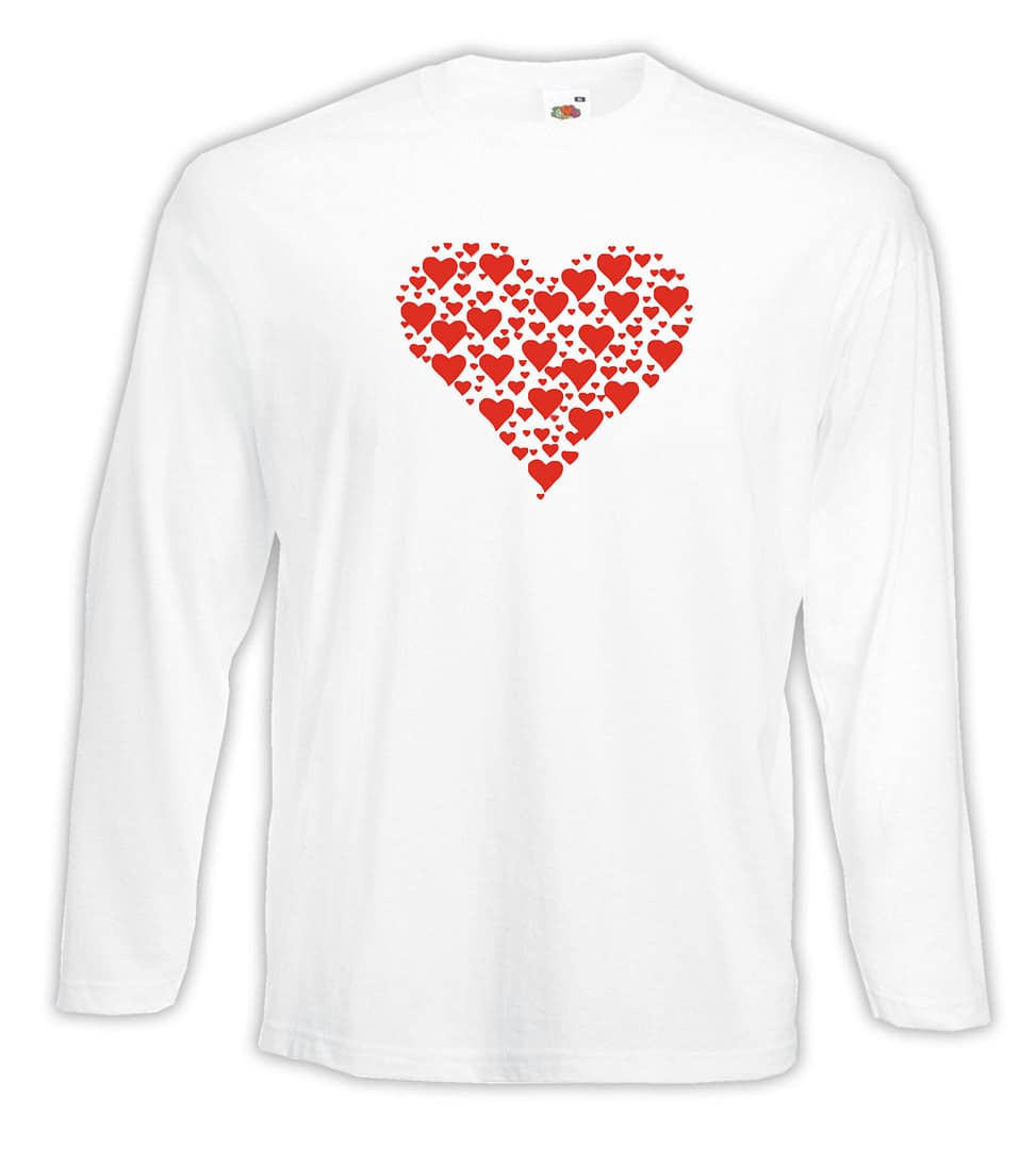 T-shirt manica lunga Uomo - J147 Cuore Heart Amore Love San Valentino 1 T-shirt manica lunga Uomo - J147 Cuore Heart Amore Love San Valentino